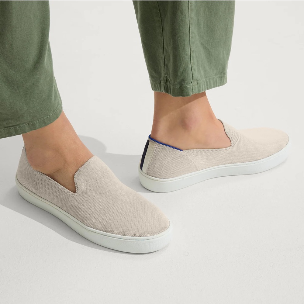 Rothy's women’s The Original Slip-On Sand 9.5 soft flexible insoles sneakers